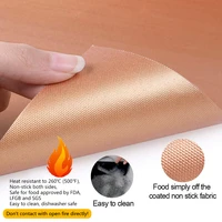 3pcs high quality stocked top fashion fda reusable non stick bbq eco friendly ptfe copper baking mats liners pads