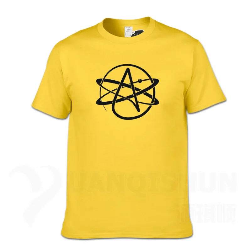 Yellow 2 Символ атеиста FSM Pastafarian religion, Мужская футболка с принтом, новинка, мужские хлопковые футболки с коротким рукавом, уличная футболка - Цвет: Yellow 2