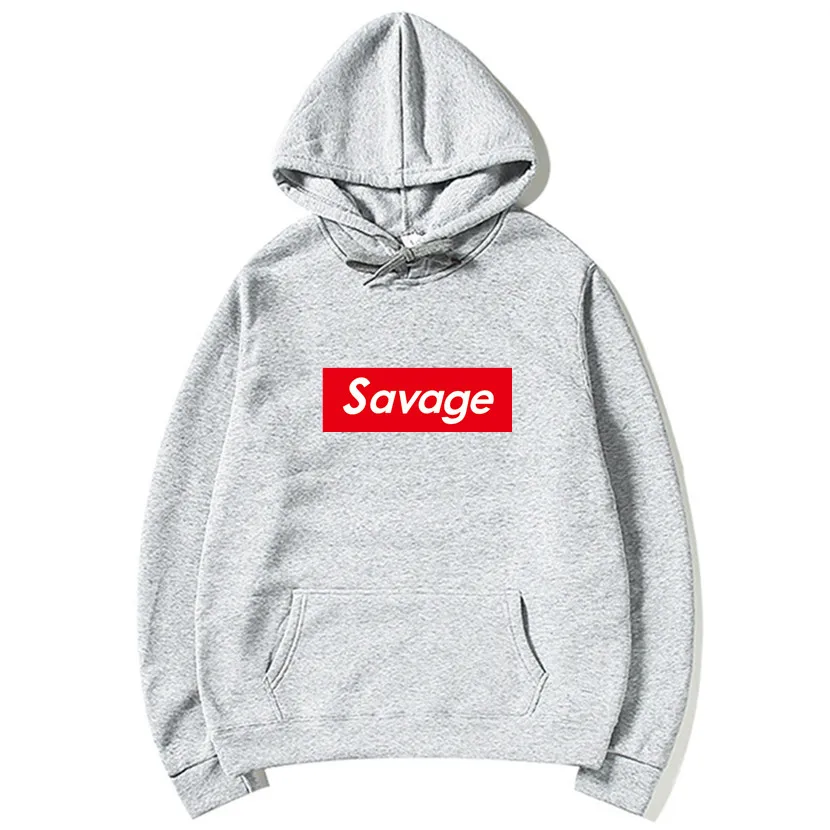 Мужская толстовка с капюшоном Savage хлопковая Повседневная Толстовка принтом 1:1
