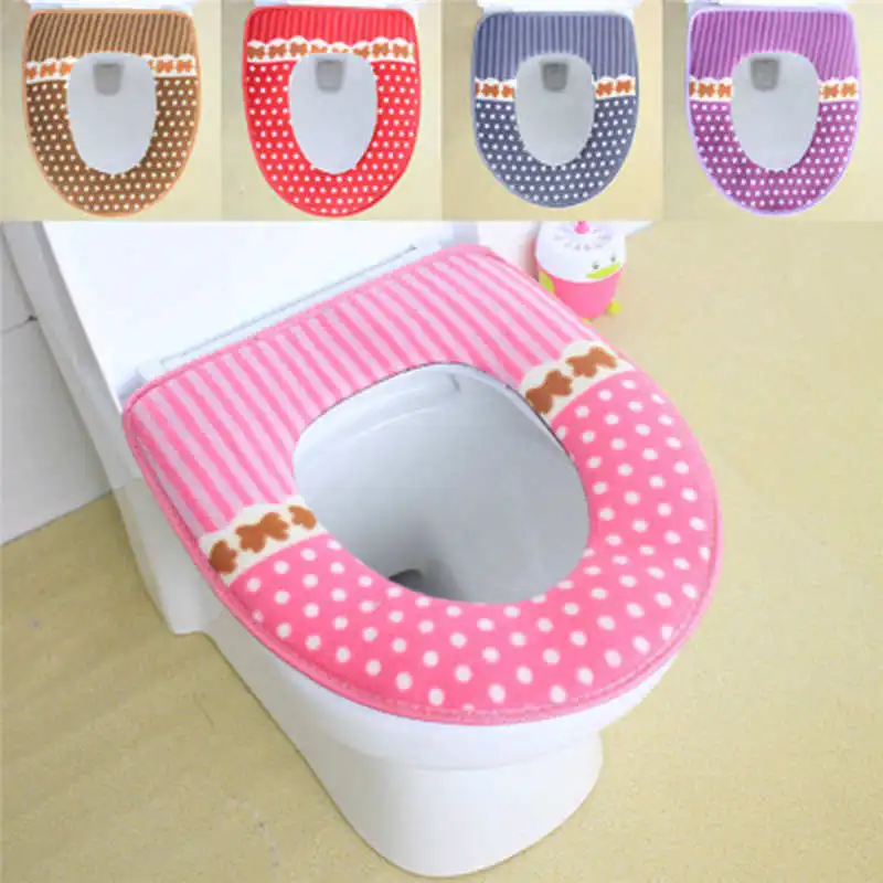 Bathroom Protector Closestool Soft Warmer All Shape Toilet Cover Seat Lid toilet mat bathroom wereld cat toilet mats 19jan22