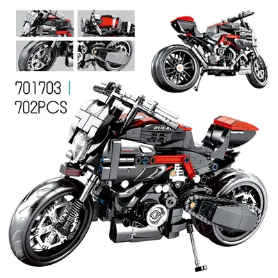 no original box Technic мотоцикл Decool 3354 378 шт Technik скоростной гоночный мотоцикл Harley; транспортное средство Набор строительных блоков - Цвет: no original box