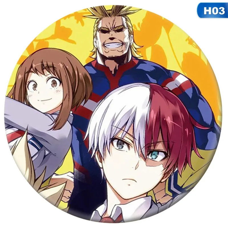 1 шт. аниме мой герой Academy значок косплея мультфильм Boku No Hero Academy брошь на булавке коллекция izku сумки Значки для рюкзаков