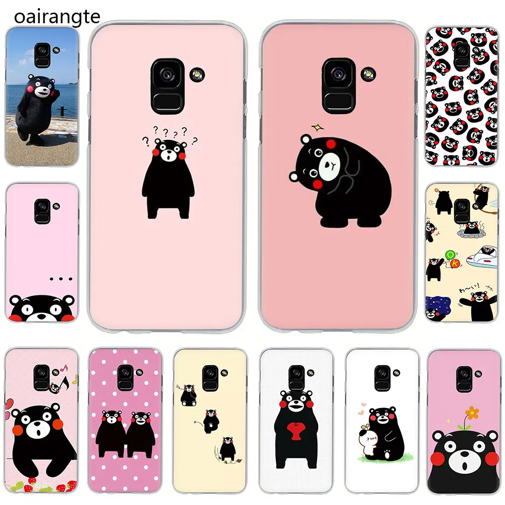 Kumamon с милым медведем Жесткий Чехол для телефона рисунком в виде чехол Япония 2018
