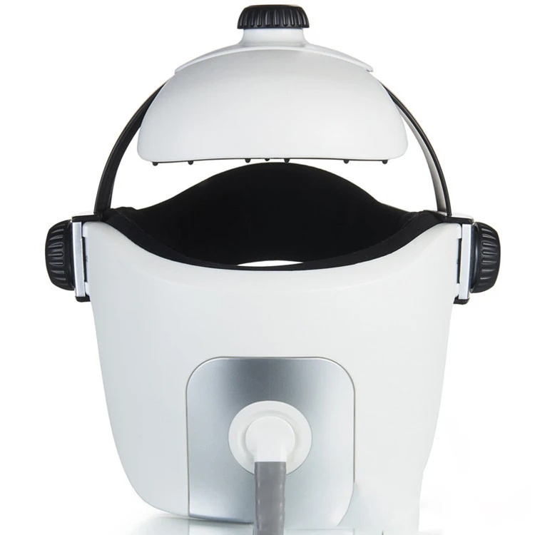 Electric air pressure head massager Brain physiotherapy instrument relaxed music helmet massage cap |