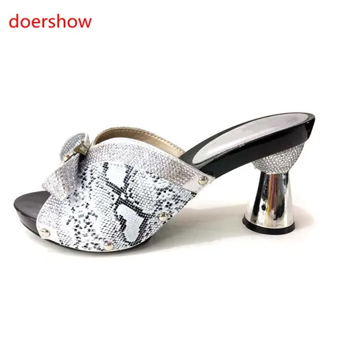 Doershow/Лидер продаж гарантированное качество босоножки синего цвета в африканском