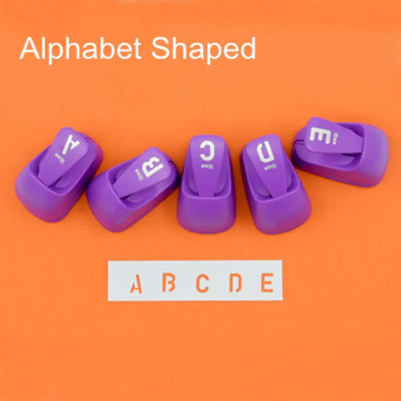 Free Shipping 5PCS Letters(ABCDE) Shaped craft punch set Scrapbook DIY Paper Cutter EVA foam alphabet Hole Punches | Канцтовары для