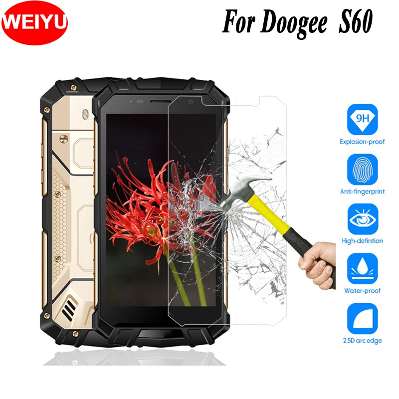 WEIYU для телефона Doogee S60 тонкая пленка 5 2 дюйма прозрачная защитная закаленная