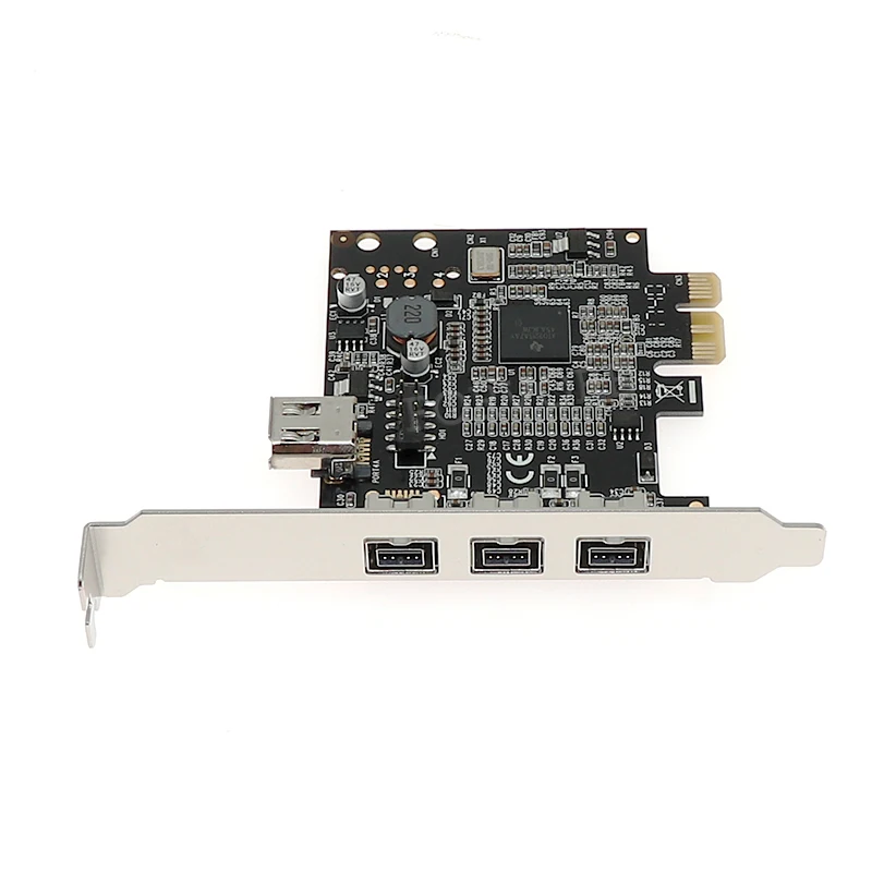 Плата контроллера PCIE Combo 3x 1394b + 1x 1394a Firewire ports PCI Express 1394 карта TI chipset XI02213 WINDOWS 8/7/MAC