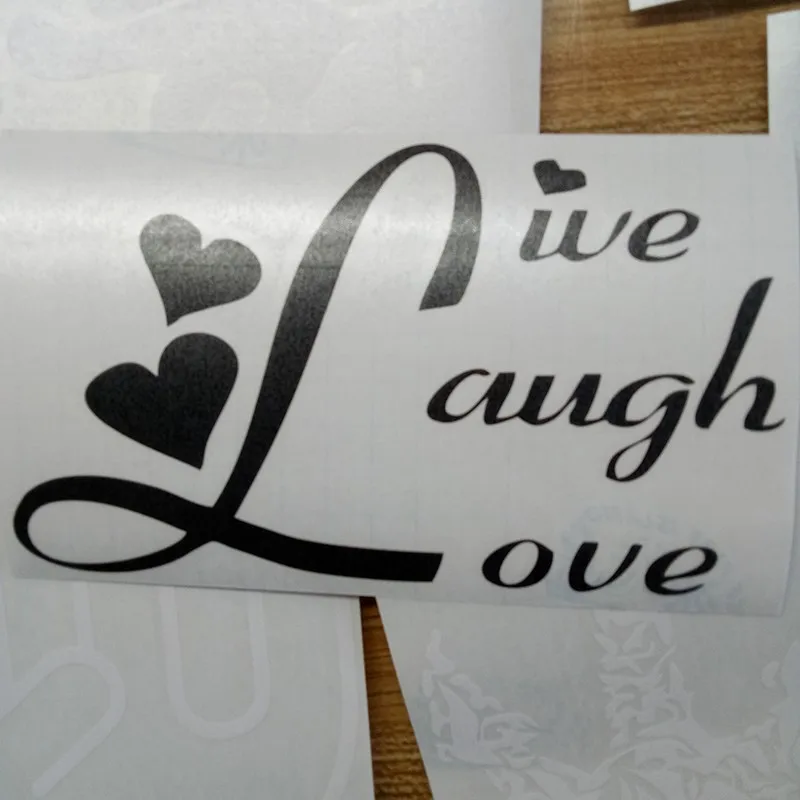 

Hot Sale Car Styling For Live Laugh Love Funny Car Decal Jdm Sticker Art Vinyl Graphics Accessories Decor Jdm