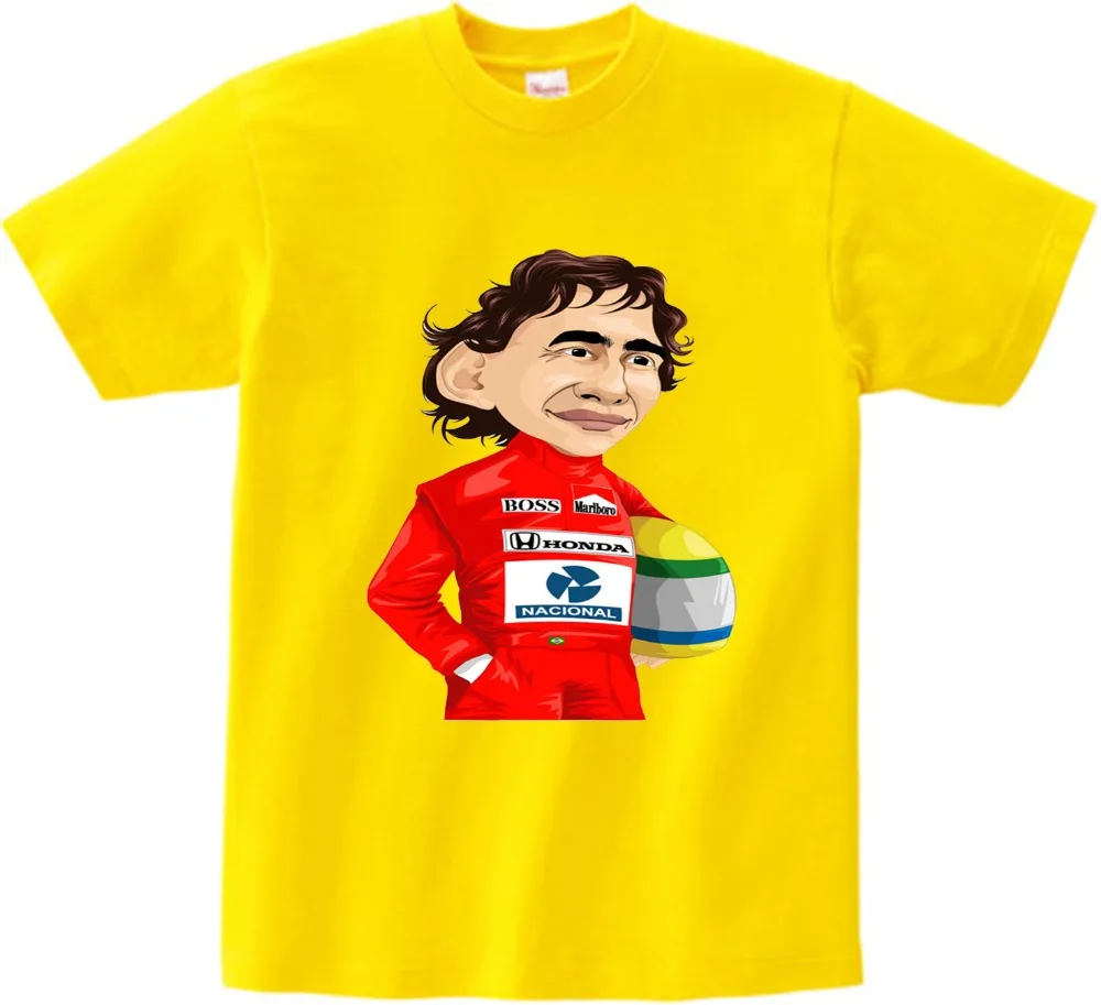 Детская брендовая новая футболка AYRTON SENNA детская повседневная хлопковая