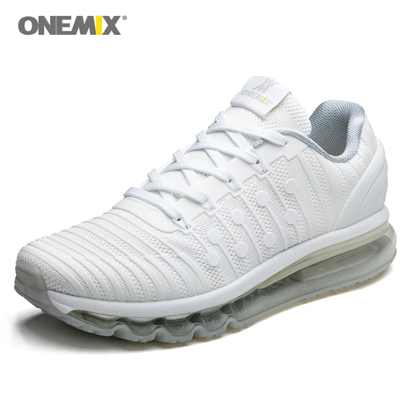 Onemix кроссовки Air мужские легкоатлетические спортивные туфли ультра легкие туристические Беговые Прогулки фитнес беговые мужские белые туфли