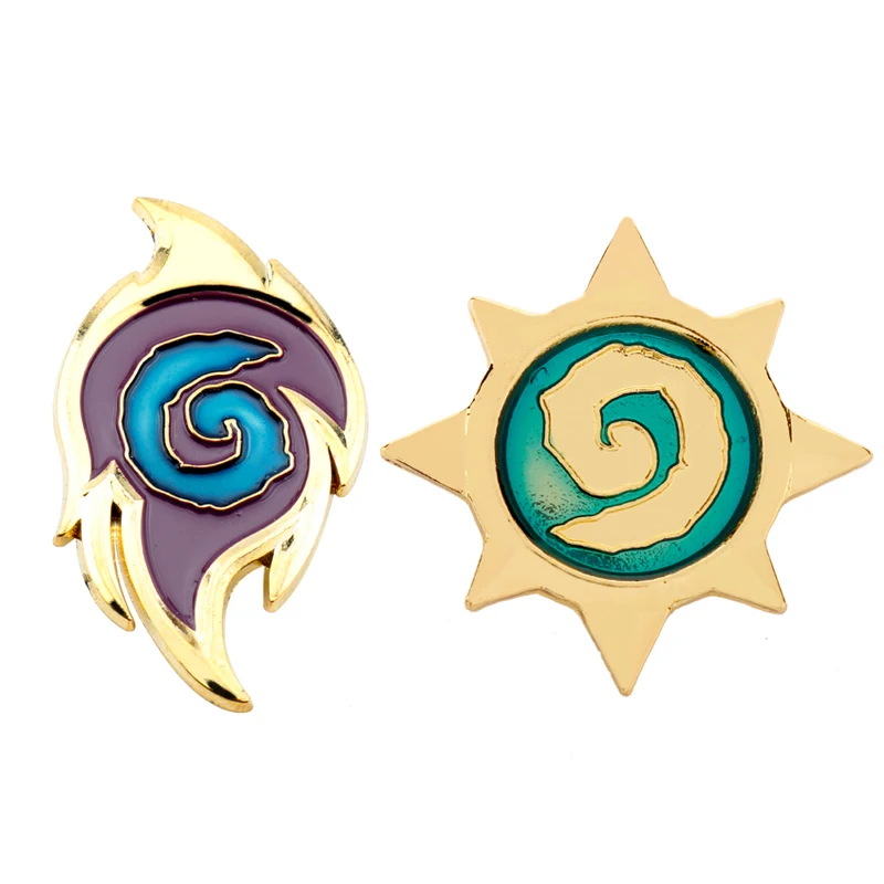 

Hearthstone Star Badge Броши для мужчин и женщин Pins Accessories Hot Card Game Золотая эмаль герои брошь Warcraft Pin