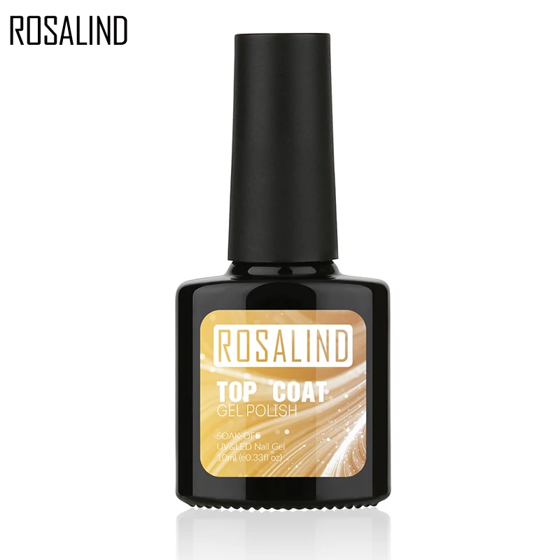 ROSALIND 10 мл 2 шт верхнее покрытие + Базовое УФ гель для ногтей грунтовка маникюрные