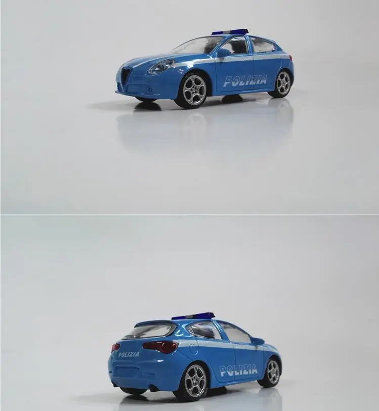 Высокая имитация Alfa Romeo swat cop модель автомобиля, 1:43 сплав автомобиля игрушки, литая металлическая модель, Коллекция игрушечных автомобилей