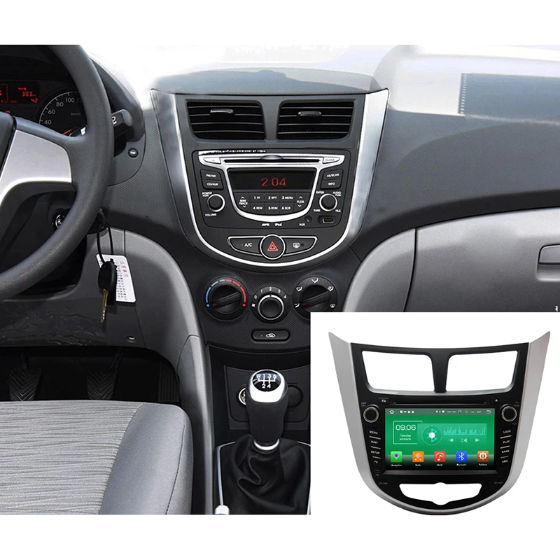 4 ГБ Оперативная память Android 8 0 автомобиль gps DVD для hyundai Solaris Accent Verna I25 навигации