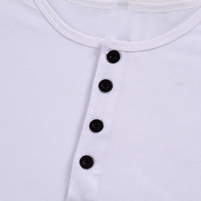 

INCERUN Men Cotton T-Shirt 2021 Short Sleeve Crew Round Neck Irregular Hem Long Casual Henley T Shirts Male Tee Tops