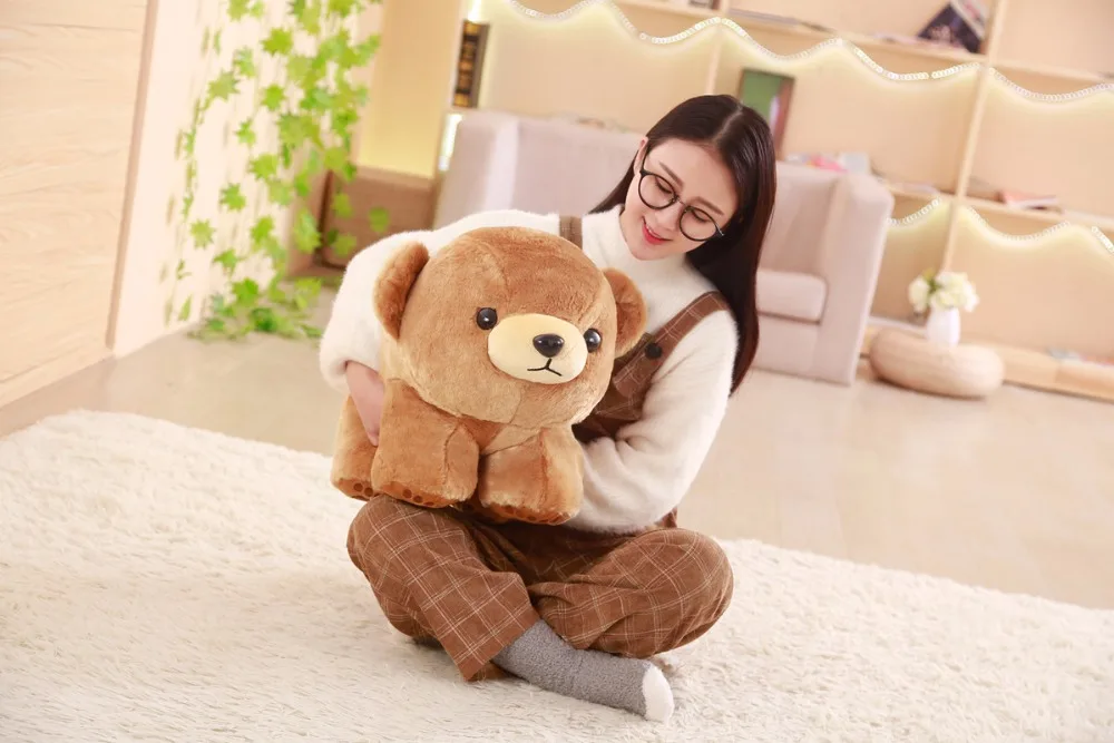 1 шт. 40/50 см реальной жизни Polar Bear пухлых плюшевые игрушки коричневый/белый медведь