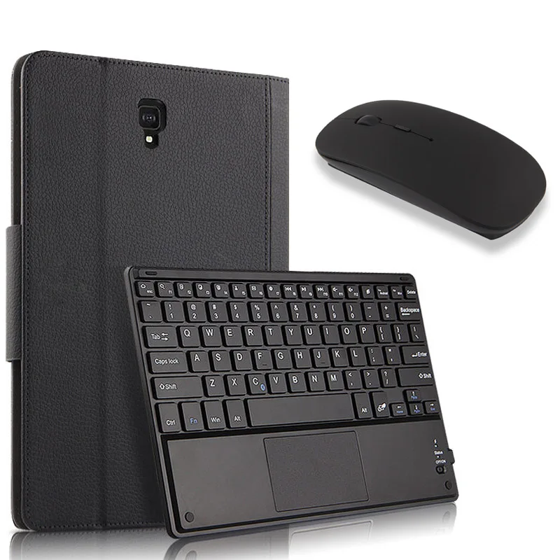 Black and Mouse Съемный беспроводной Bluetooth чехол-клавиатура для samsung Galaxy Tab A A2 10,5 T590 T595 SM-T590 SM-T595 планшетный ПК - Цвет: Black and Mouse