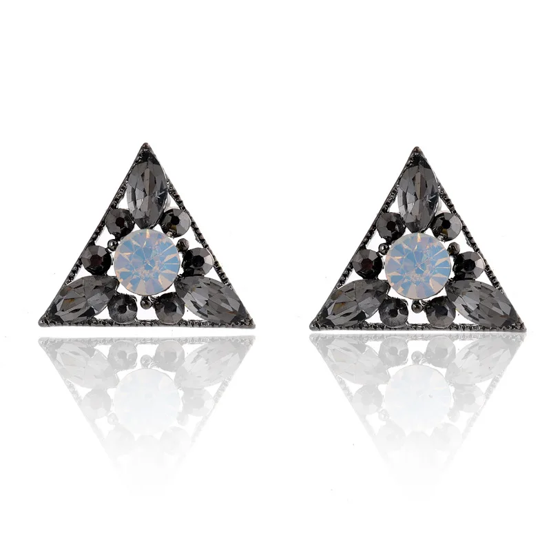 2016 Новинка элегантный Треугольники Кристалл Boucles D'oreilles для женщин Модный