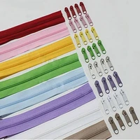 alipress 25meterslot nylon coil zippers 22 colors for selection 3 long zippers for diy sewing garment accessories