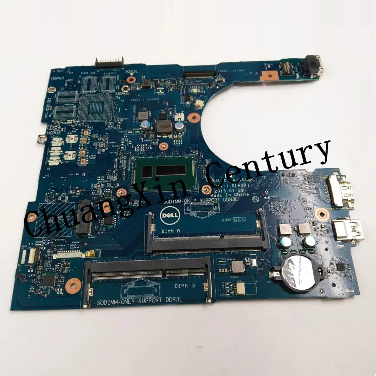 Для CN-0HD0R2 HD0R2 Dell VOSTRO 3458 3558 Материнская плата ноутбука AAL10 LA-B843P REV: 1 0 (A00) 3805U/3205U