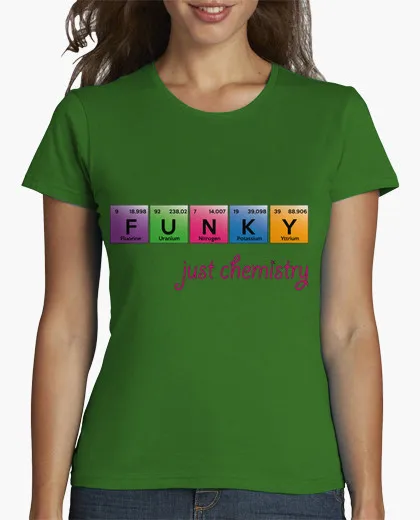 Brand clothing Рекомендуем футболки женщин Funky просто химии короткий О шеи Новинка