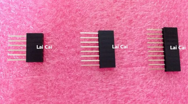 FREE SHIPPING 60PCS 2.54MM 6Pin 8Pin 10Pin 10MM Long Needle Female Pin Header Strip Stackable | Обустройство дома