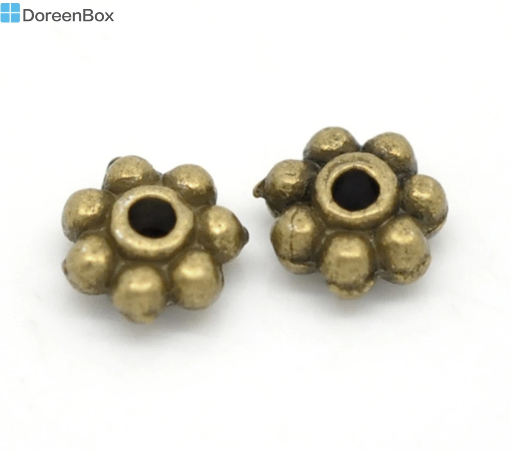 

Doreen Box hot- Antique Bronze Snowflake Spacer Beads 5x5mm(1/4"x1/4"), sold per lot of 400 (B15859)