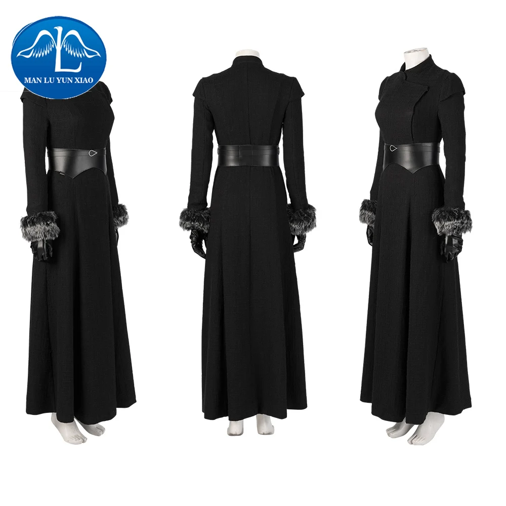 Costume Sansa Stark Cosplay Dress Cloak Outfit Custom Made Halloween Accessories Faux Leather Fullset