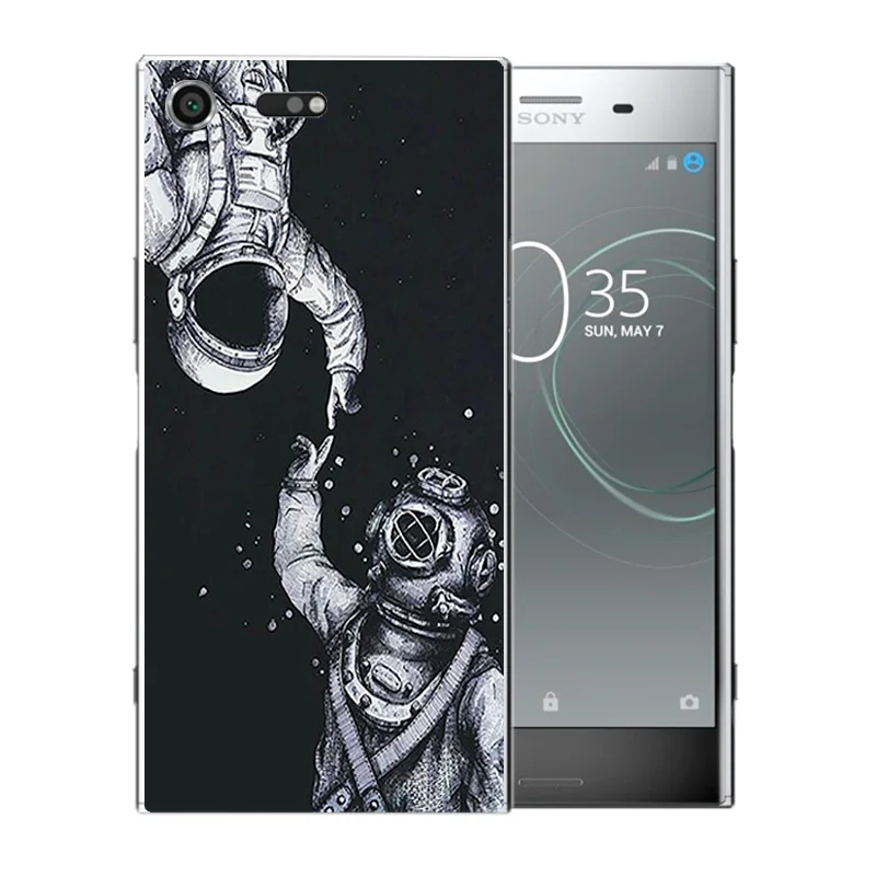 5 46 дюймов для Sony Xperia XZ Премиум чехол телефона с рисунком космическая Луна задняя