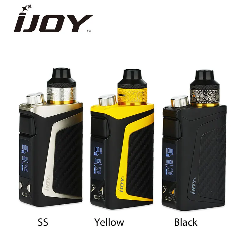 Оригинальный набор для вейпа IJOY RDTA BOX 100 Вт встроенный аккумулятор 2600 мА/ч емкость