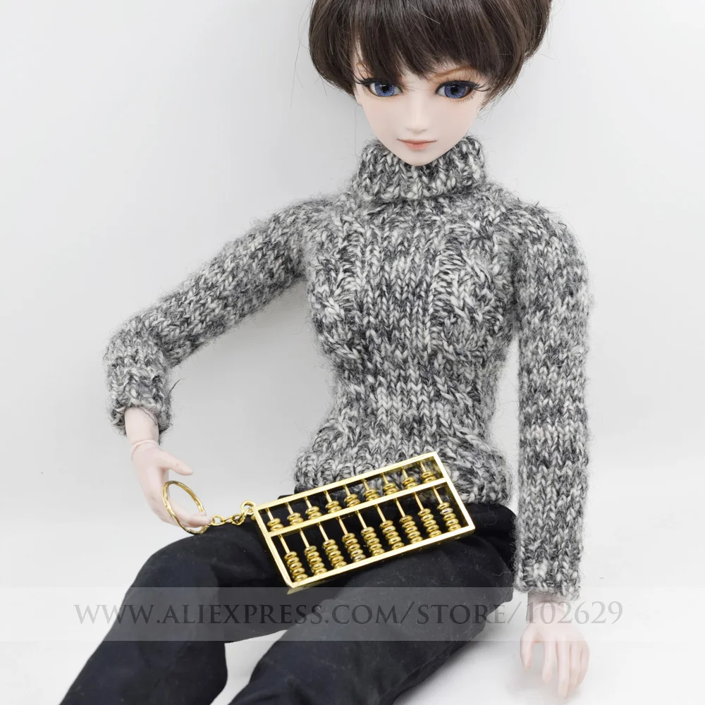 Золотой Металл Abacus китайский расчетный инструмент для 1/3 1/4 1/6 BJD кукла украшение