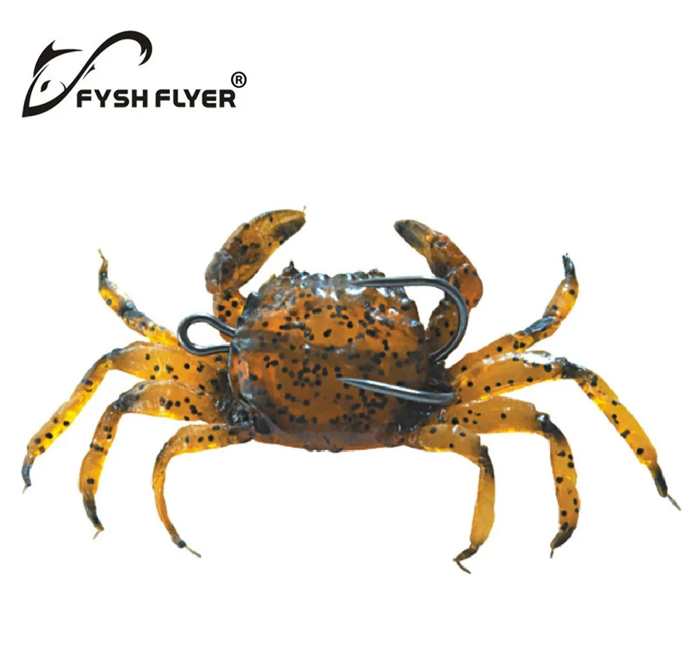 Цельная Реалистичная искусственная мягкая Рыболовная Приманка для крабов с