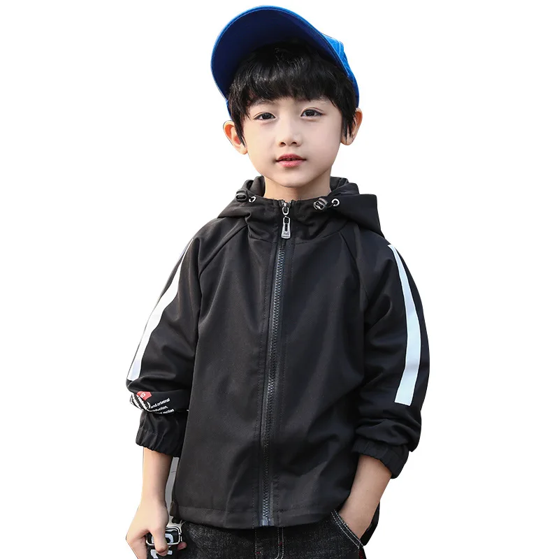 Детская одежда весна-осень 2019 Повседневная ветровка с капюшоном и длинными