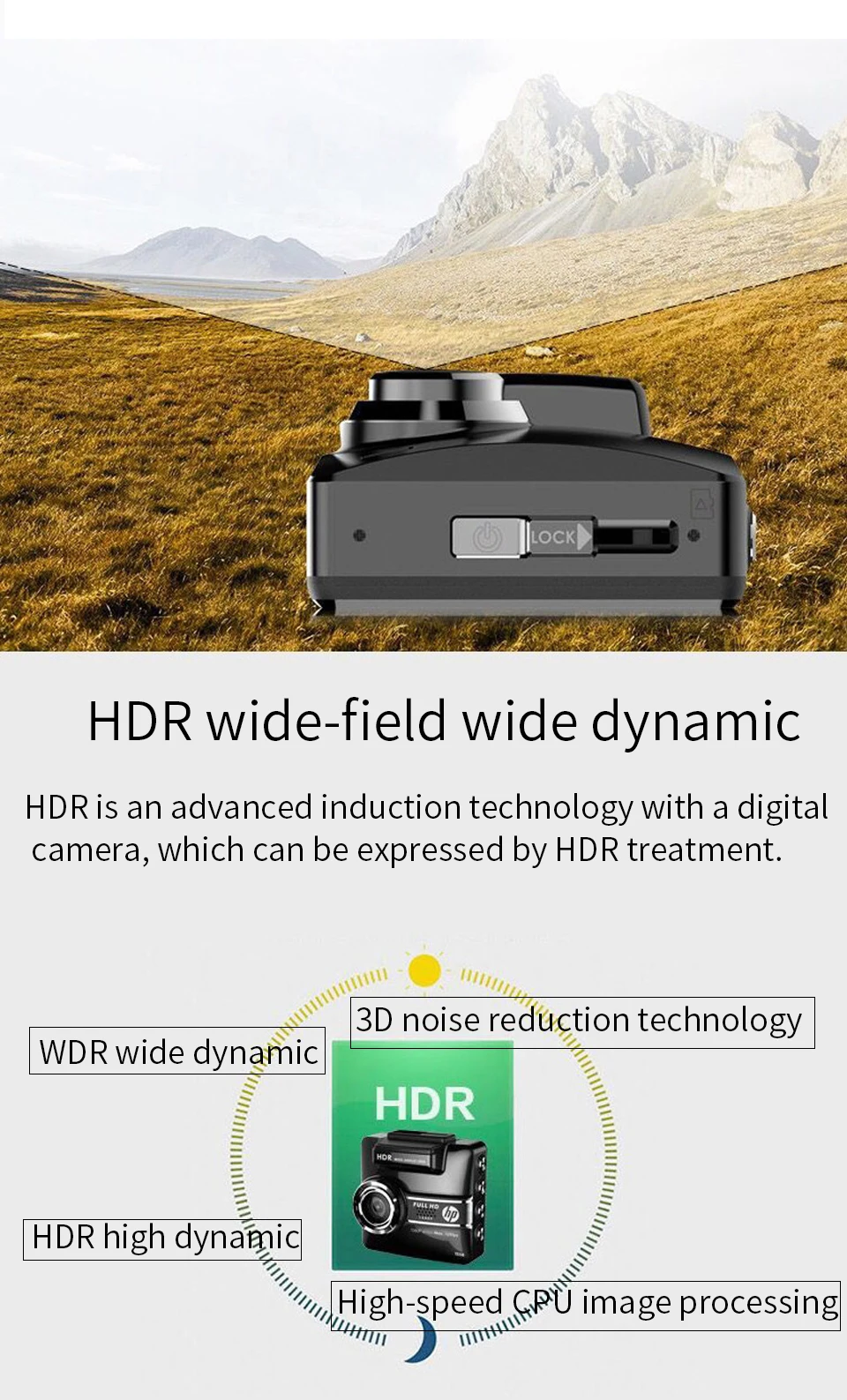 Hp водительский рекордер F558 HD 1440P ночного видения Мини Смарт машина для мониторинга давления в шинах Смарт 156 градусов широкий угол