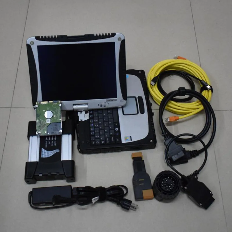 

2022 for Bmw Diagnostic Tool Icom Next New of a2 with Laptop CF-19 Toughbook 1000gb Hdd Software Ready to Use