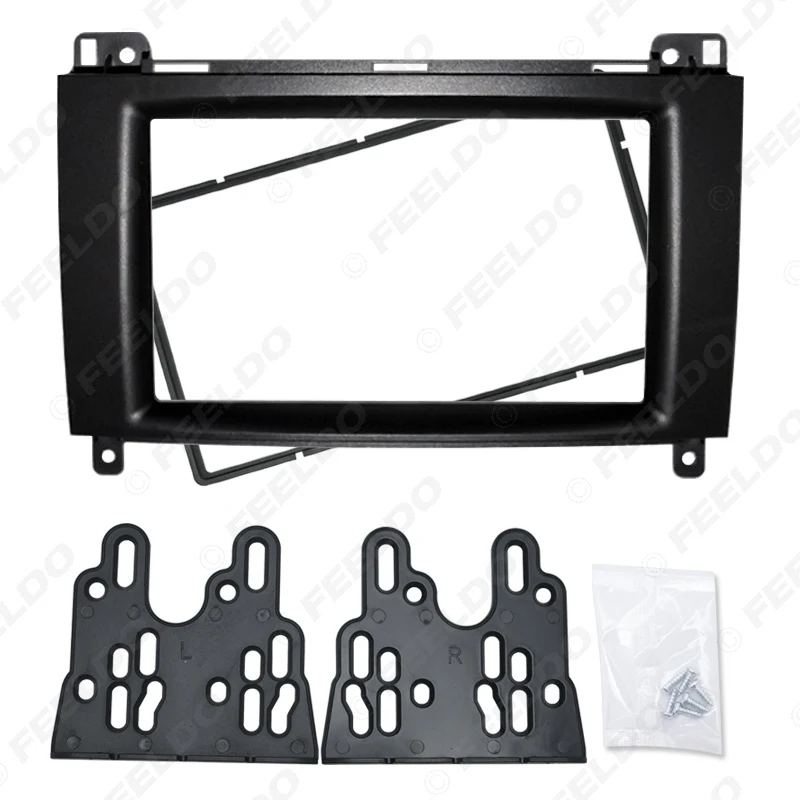 FEELDO 1 шт. 2Din Автомобильная стерео радио Fascia рамка для Mercedes-Benz B200/A-Class (W169)/B-Class (W245)