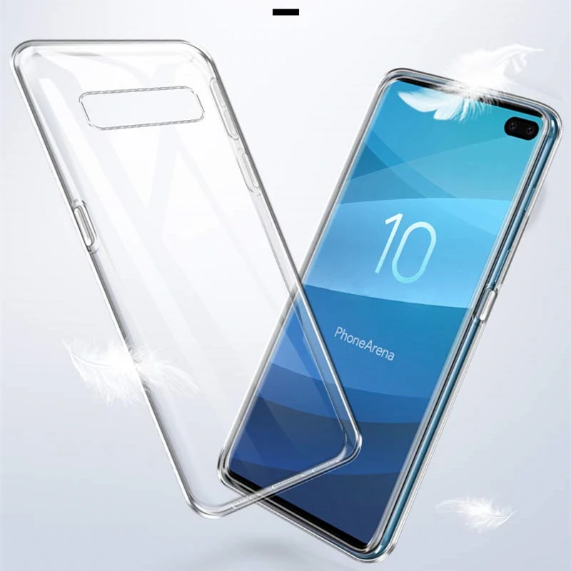 Новый базовый тонкий прозрачный мягкий силиконовый чехол из ТПУ для Samsung Galaxy S10 Plus