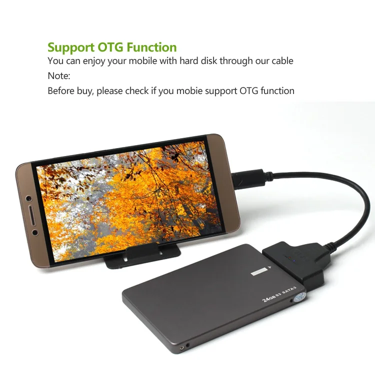 Ult-лучший SATA к usb type-C кабель USB-C к SATA 22Pin жесткий диск кабели для диска конвертер для 2," HDD/SSD 20 см