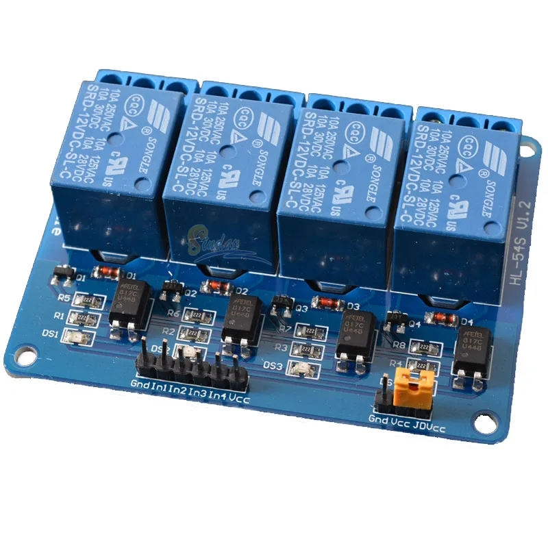 Sindax триггерный релейный модуль реле доска для рисования 5V/12V/24V 4 Каналы 51 ARM PIC AVR DSP