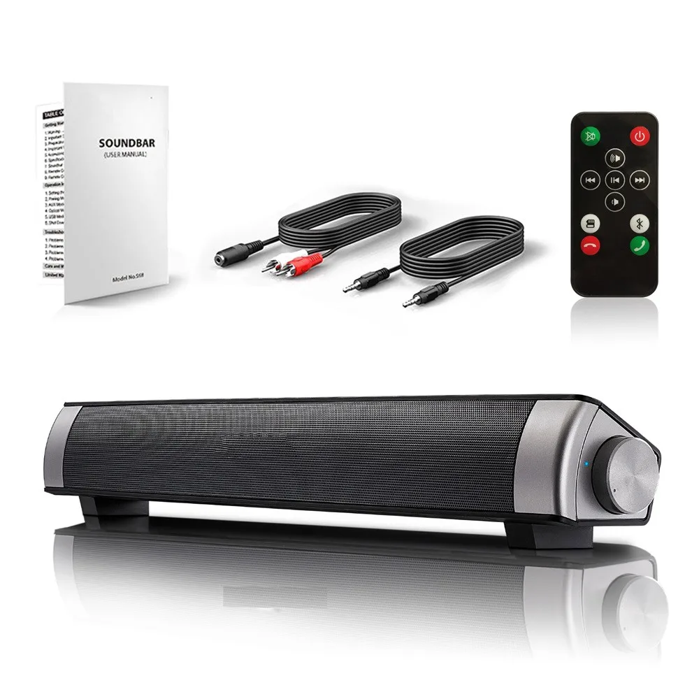 Stereo Sound Dual Speaker BT4.1 Sound System For TV Computer Portable Home Theater Bluetooth Audio TF Card Hands-free Calling