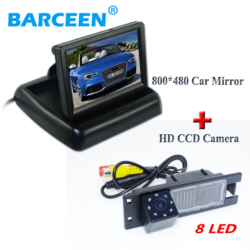 

image sensor hd ccd car rear camera 8 led with wire car monitor4.3" for Opel Astra H /Corsa D/ Meriva A /Vectra C/Zafira B/FIAT