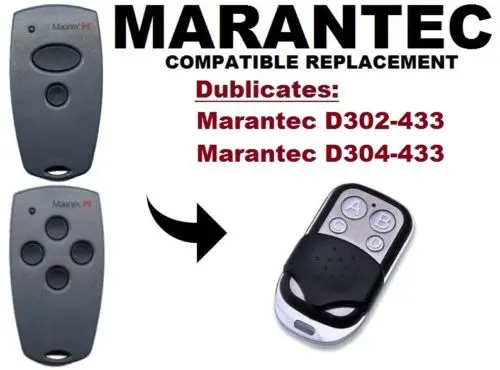 Копия Marantec D302 D304 433 МГц дверь гаража/ворота дистанционное управление
