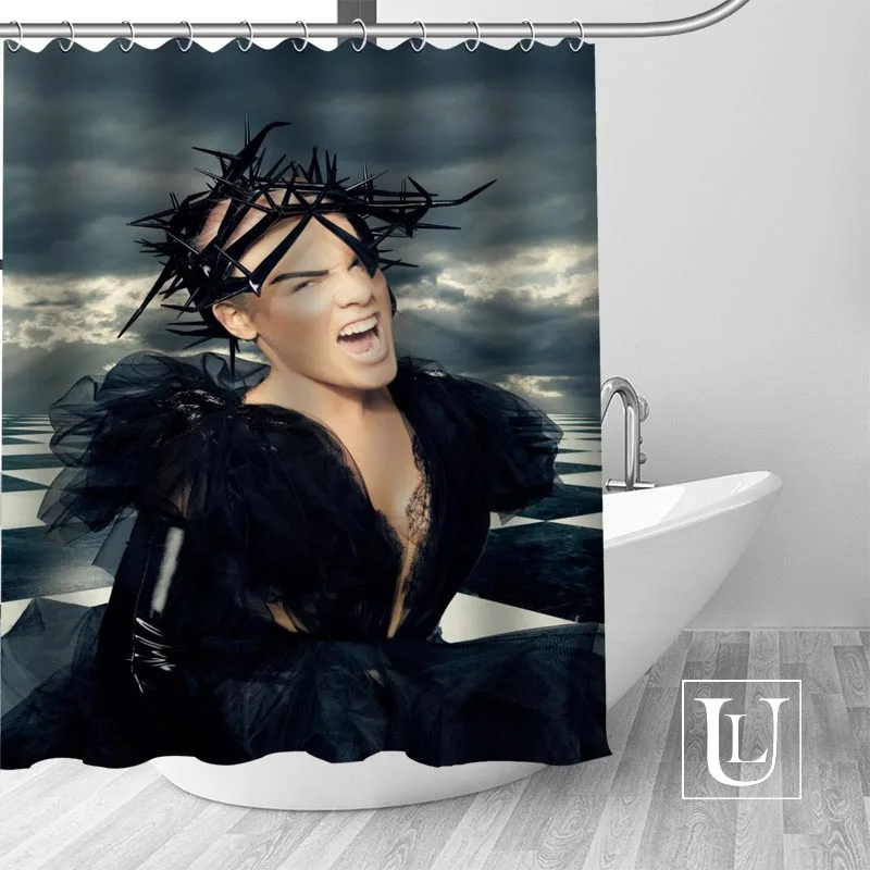 Большая распродажа заказ P! NK Розовая Занавеска с крючками для ванны водонепроницаемый из полиэстера ткань DIY ваша занавеска для душа - Цвет: 21