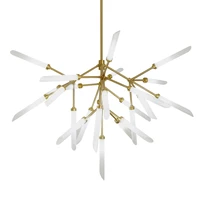 postmodern simple lustre tree fork chandelier lighting nordic creative branch glass chandelier living room bedroom led luminaria