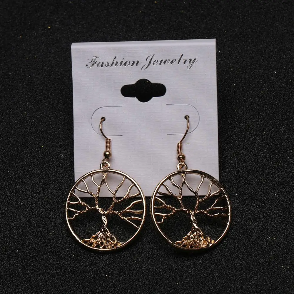 Женские серьги-подвески CARTER LISA круглые серьги с золотым арбористым крючком