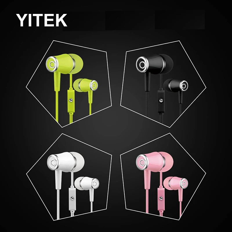 YITEK HQ02 наушники вкладыши стерео гарнитура Hifi басовые для телефона компьютера fone de