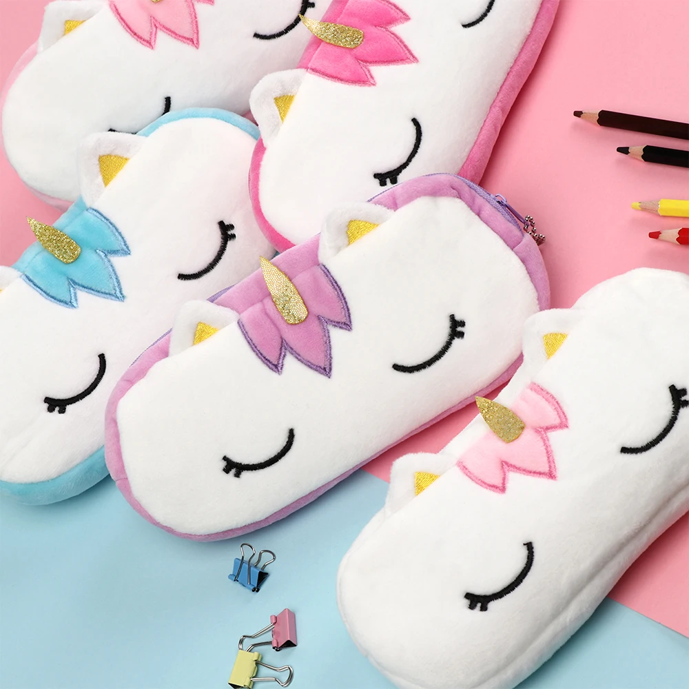 5 видов конструкций Kawaii 20 см сумка карандаш единорог плюшевый чехол цепочка для