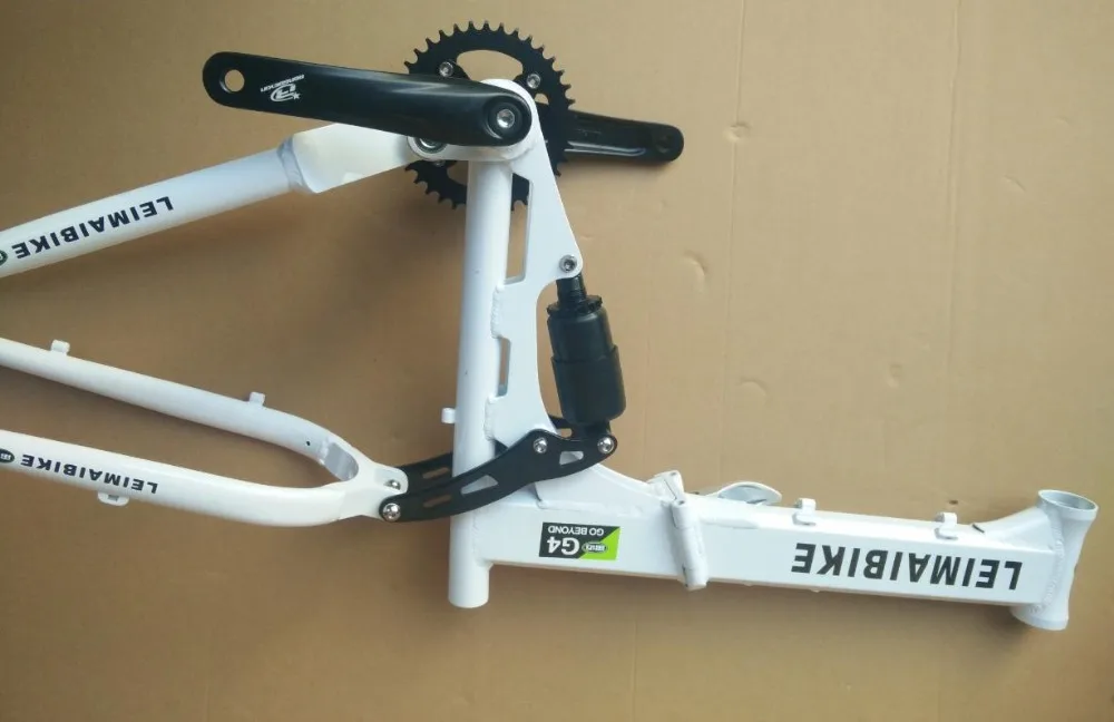 Полная подвеска снег/Рама для пляжного велосипеда, 26*17 дюймов MTB рама, 190 мм задние ступицы, для 26*4,0 шин, Fat bike мягкая-tail рама