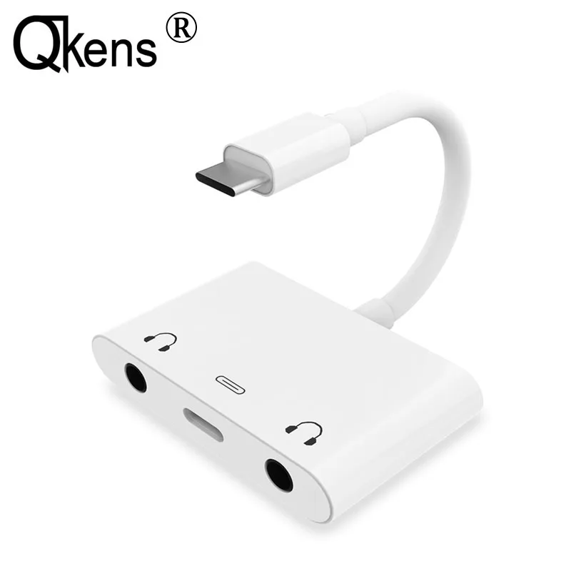 

Наушники с разъемом типа C на 3,5 дюйма, USB C, двойная гарнитура 3,5 мм, аудио кабель, зарядное устройство, OTG адаптер для Huawei P20 P30 Pro LG